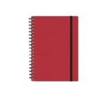 Notebook with Graph Paper, Red Journal, JournalBooks®, Wirebound Journal