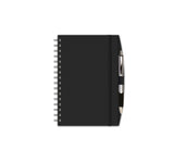 Notebook with Graph Paper, Black Matte Journal, Notebook with Pen, JournalBooks®, Wirebound Journal