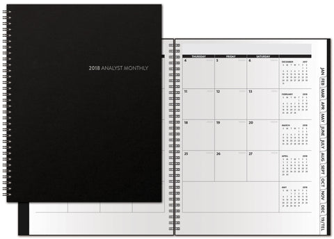 Analyst Monthly Calendar